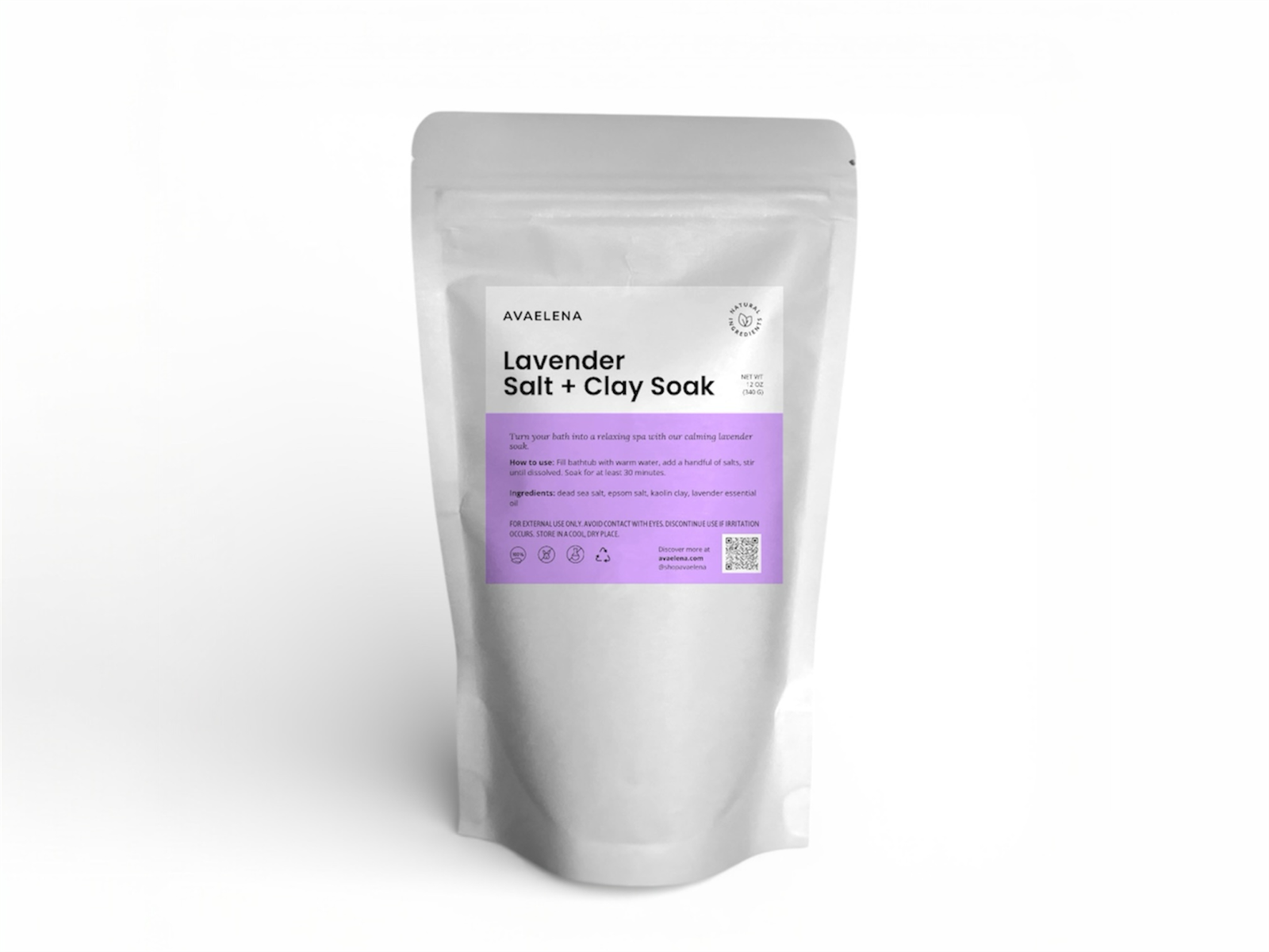 Lavender Salt & Clay Bath Soak - Refill